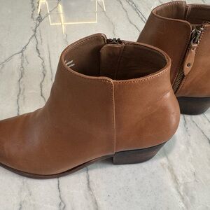 Thursday Boot Company Brown Ankle Boots with Side Zipper